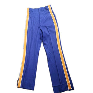 JH Lewis Vintage Marching Band Pants Purple Yellow Stripe XS